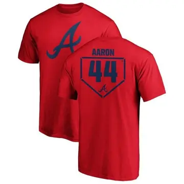 Hank Aaron Atlanta Braves Women's Navy Roster Name & Number T-Shirt 